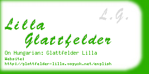 lilla glattfelder business card